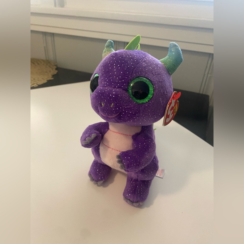 💜Free Shipping💚 Ty Daphne “The Purple Dinosaur” Beanie Boo